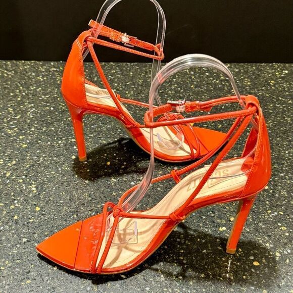 Shultz Orange Pamella Patent Leather Pumps. Size 7B. - Picture 7 of 12
